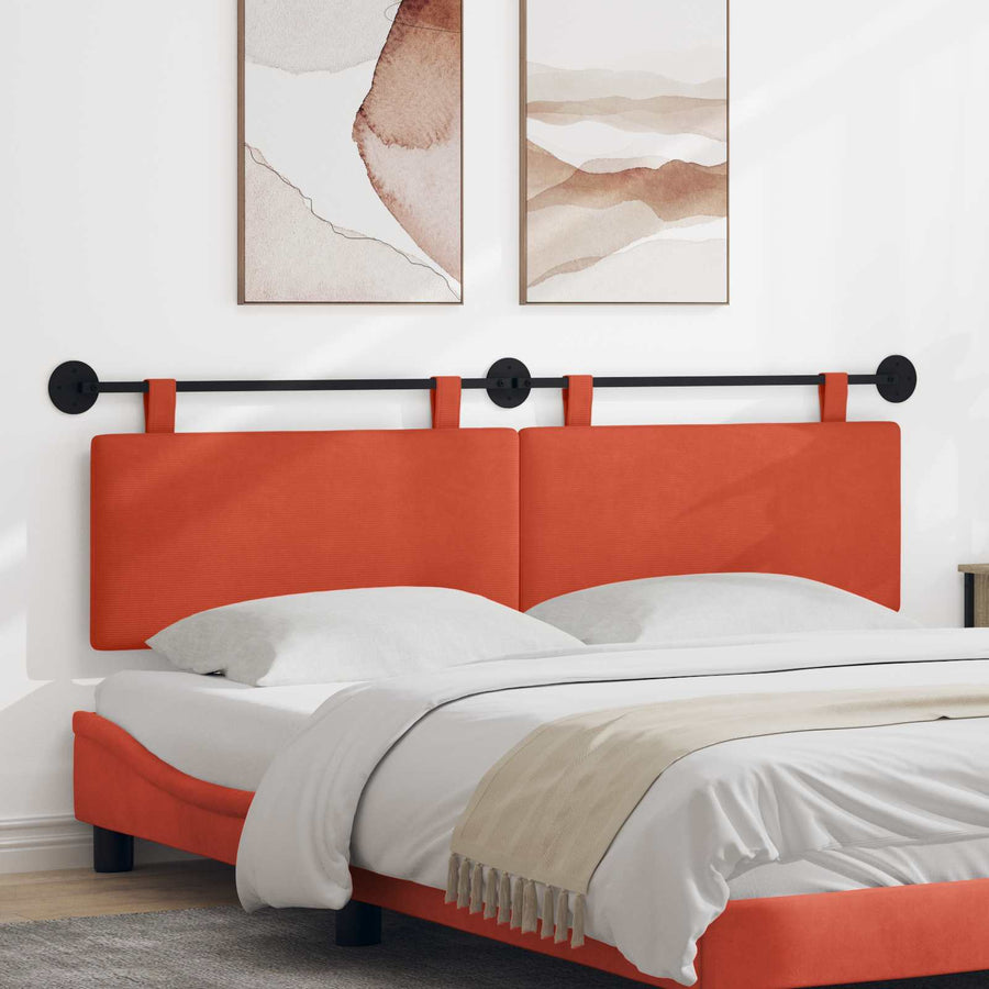 Hangend Hoofdeinde Rood-oranje 190 x 55 x 5 cm Katoen Stof