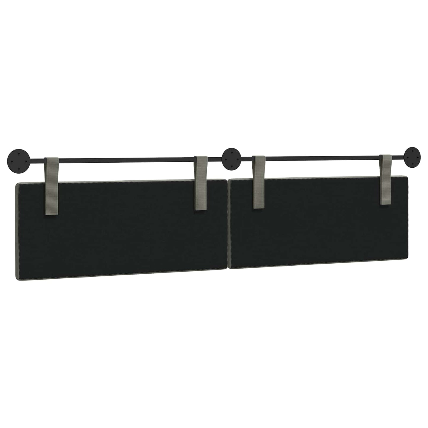Hangend Hoofdeinde Effen Lichtgrijs 210 x 55 x 5 cm Katoen Stof