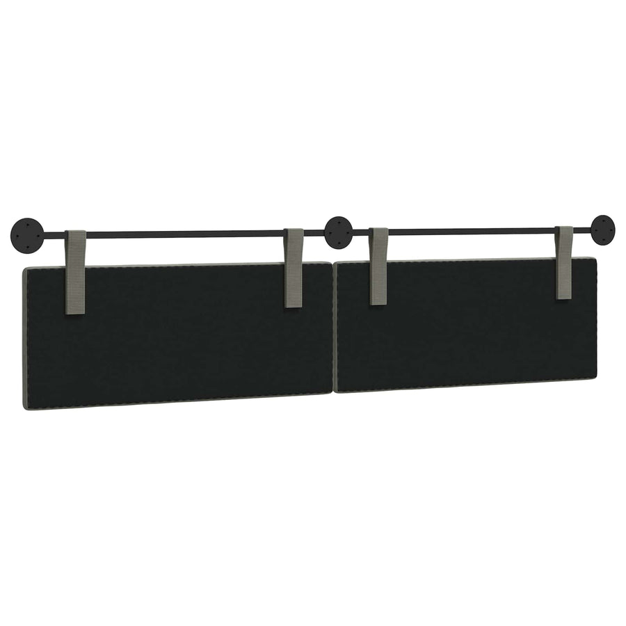 Hangend Hoofdeinde Effen Lichtgrijs 210 x 55 x 5 cm Katoen Stof