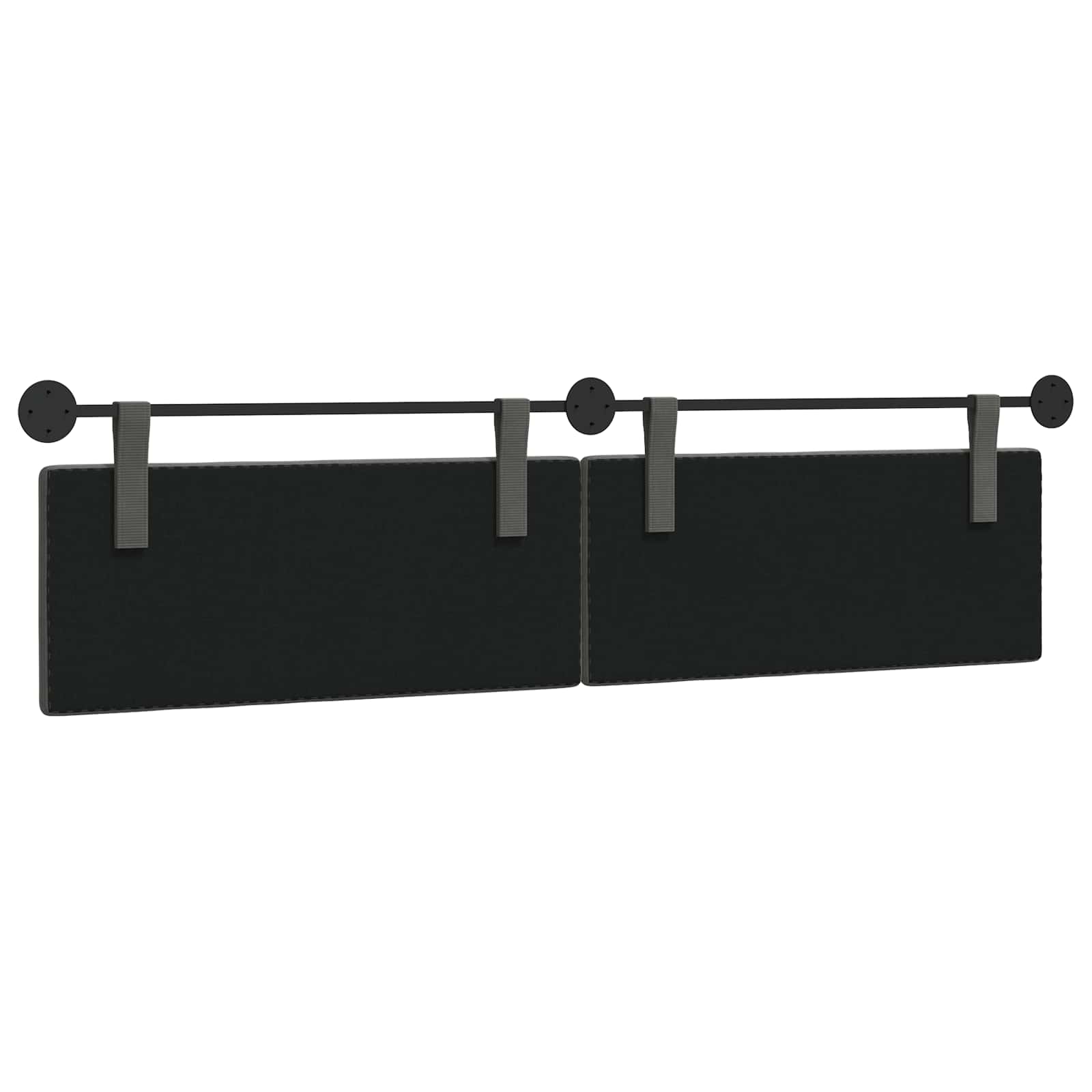 Hangend Hoofdeinde Donkergrijs 210 x 55 x 5 cm Katoen Stof