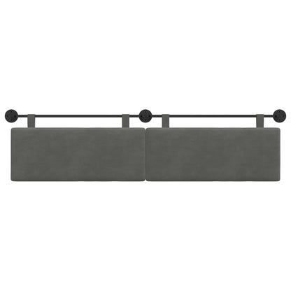 Hangend Hoofdeinde Donkergrijs 210 x 55 x 5 cm Katoen Stof