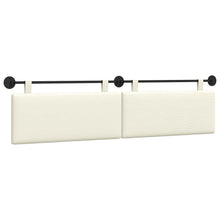 Hangend Hoofdeinde Effen Crème 210 x 55 x 5 cm Katoen Stof