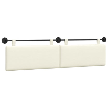 Hangend Hoofdeinde Effen Crème 210 x 55 x 5 cm Katoen Stof