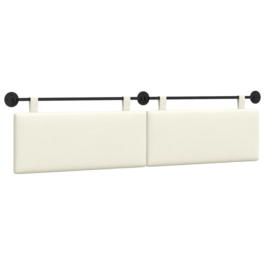 Hangend Hoofdeinde Effen Crème 210 x 55 x 5 cm Katoen Stof