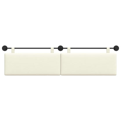 Hangend Hoofdeinde Effen Crème 210 x 55 x 5 cm Katoen Stof