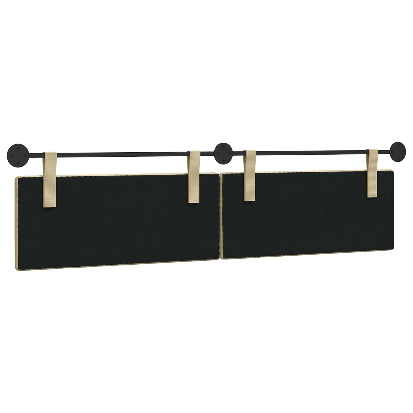 Hangend Hoofdeinde Lichtgroen Grijs 210 x 55 x 5 cm Katoen Stof