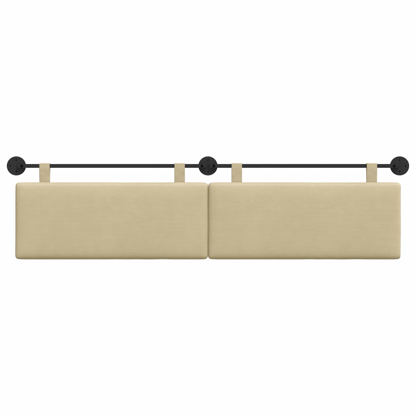 Hangend Hoofdeinde Lichtgroen Grijs 210 x 55 x 5 cm Katoen Stof