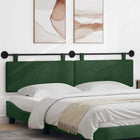 Hanging Headboard Jungle Green 210 x 55 x 5 cm Cotton Fabric