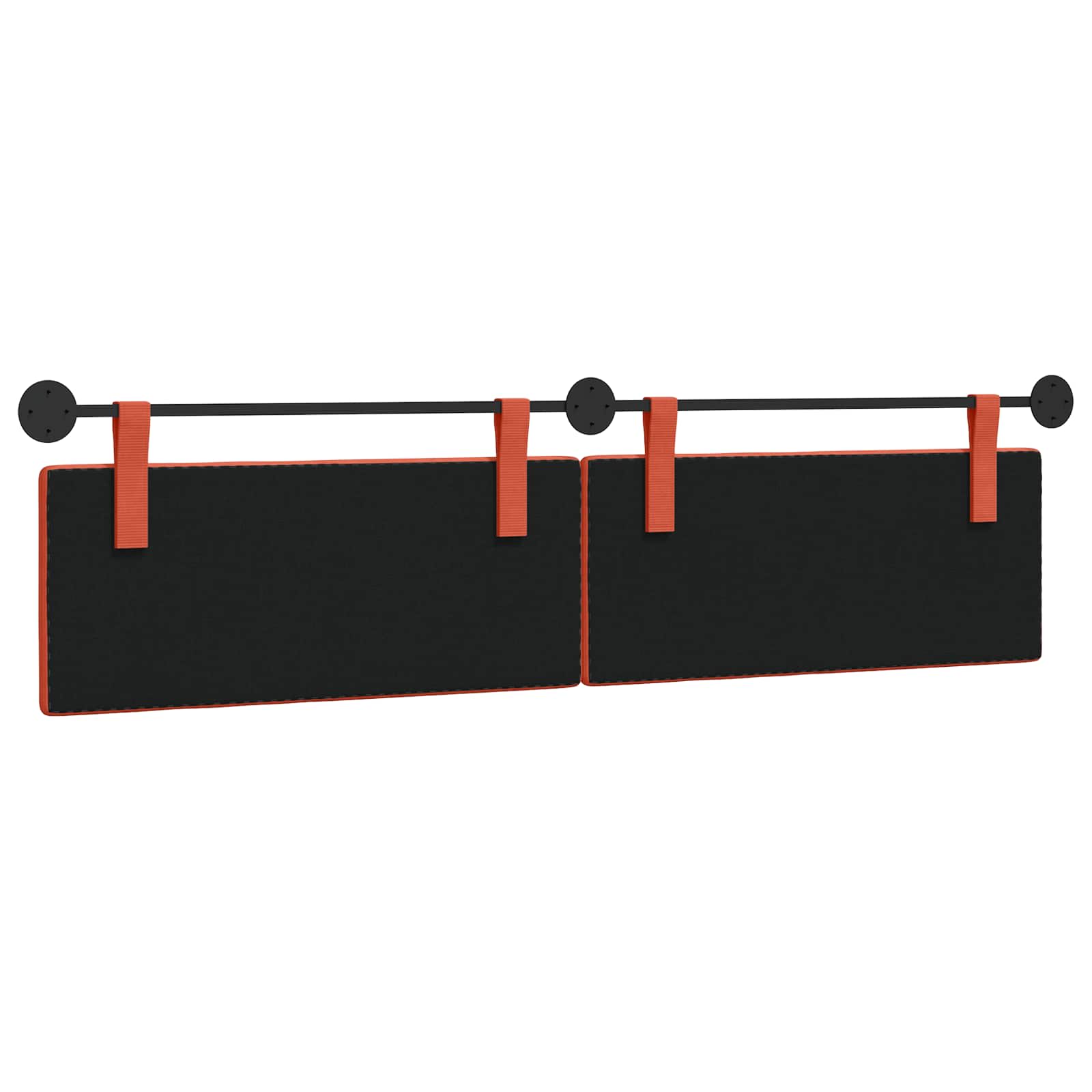 Hangend Hoofdeinde Rood-oranje 210 x 55 x 5 cm Katoen Stof