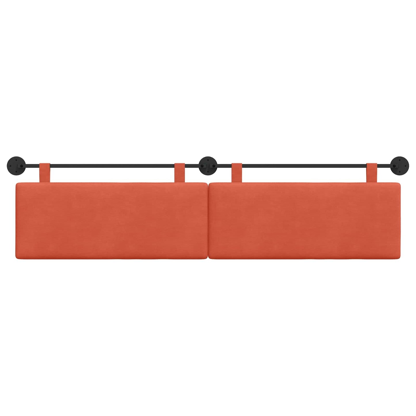 Hangend Hoofdeinde Rood-oranje 210 x 55 x 5 cm Katoen Stof