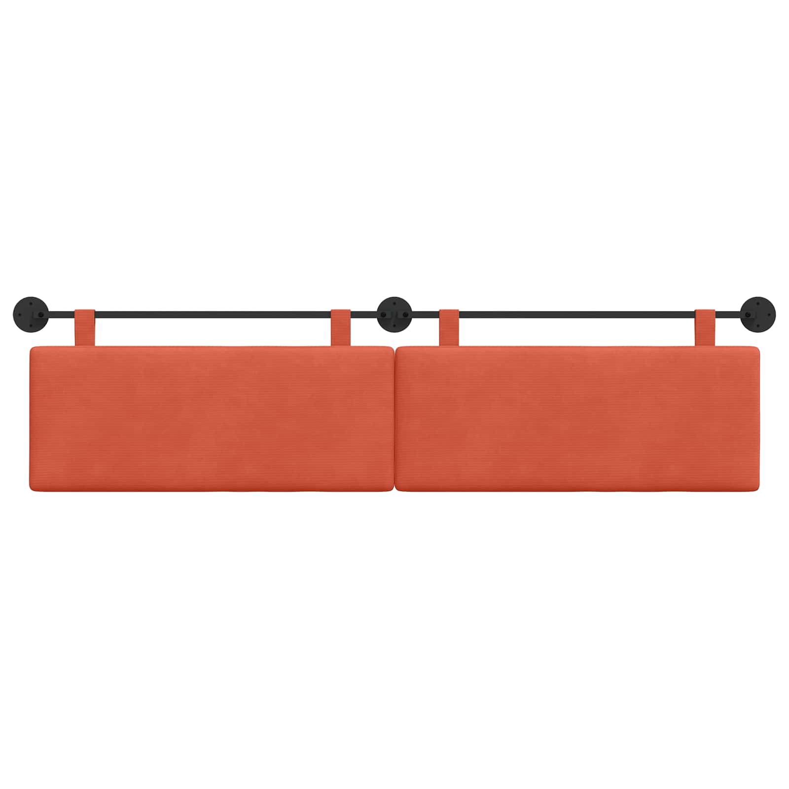 Hangend Hoofdeinde Rood-oranje 210 x 55 x 5 cm Katoen Stof
