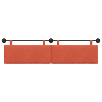 Hangend Hoofdeinde Rood-oranje 210 x 55 x 5 cm Katoen Stof