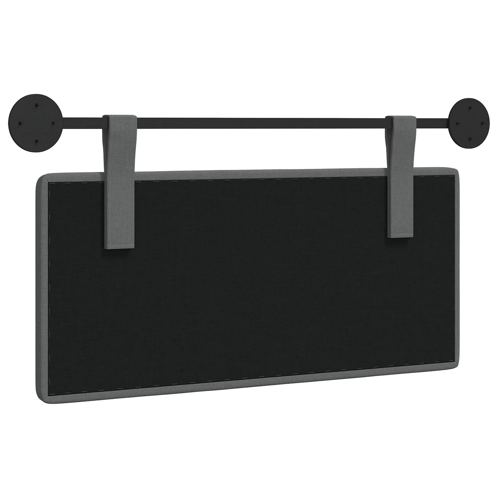 Hangend Hoofdeinde Donkergrijs 90 x 55 x 5 cm Stof