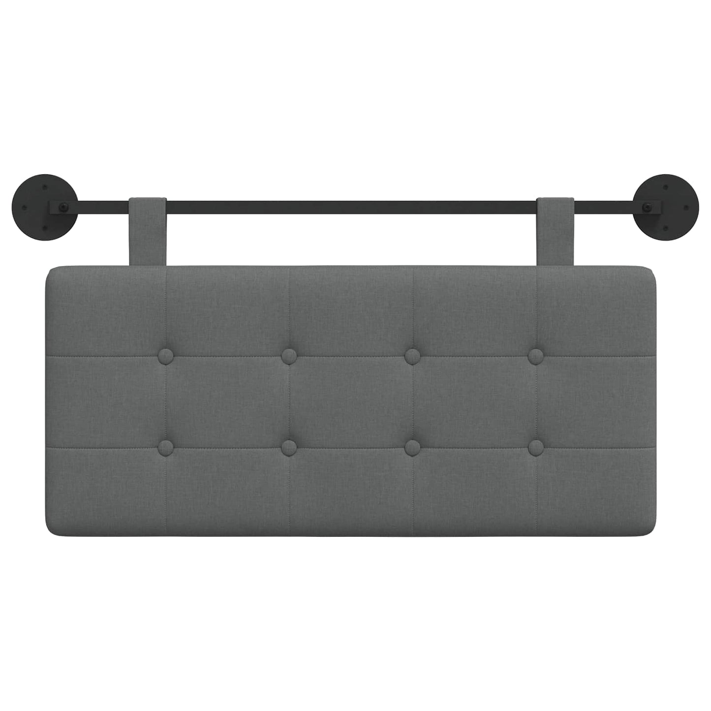 Hangend Hoofdeinde Donkergrijs 90 x 55 x 5 cm Stof