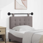 Hoofdbord 80 cm stof taupe wandgemonteerd
