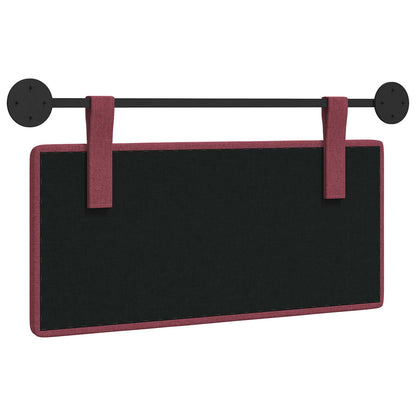 Hangend Hoofdeinde Wandgemonteerd Wijnrood 100 x 55 x 5 cm Stof