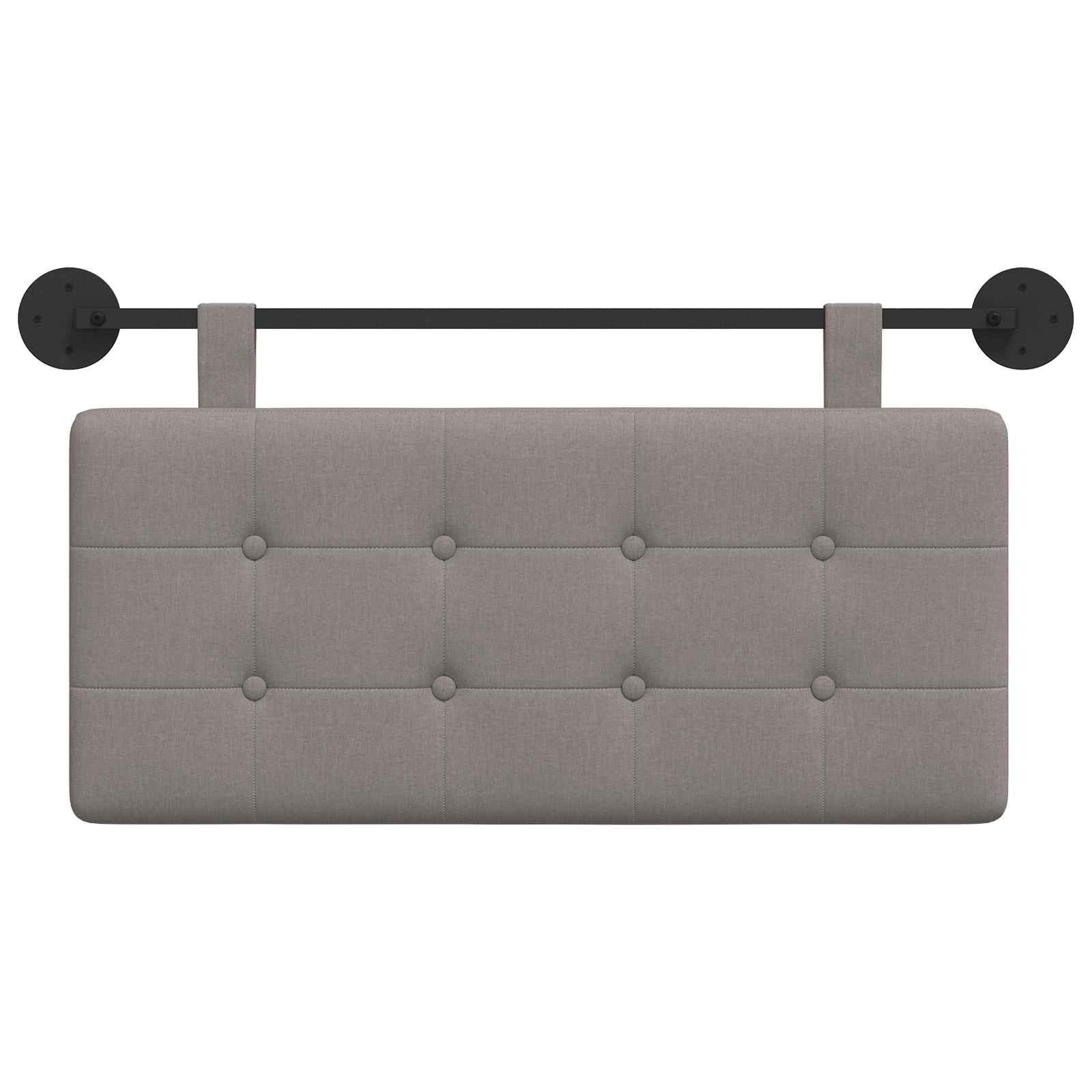 Hangend Hoofdeinde Wandgemonteerd Taupe 100 x 55 x 5 cm Stof