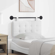 Hoofdbord wandmontage 100x55x5 cm stof wit