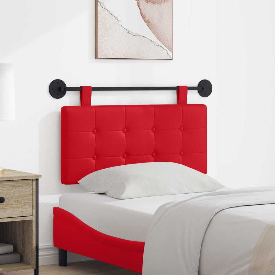 Hangend Hoofdeinde Wandgemonteerd Rood 100 x 55 x 5 cm Nep Leer