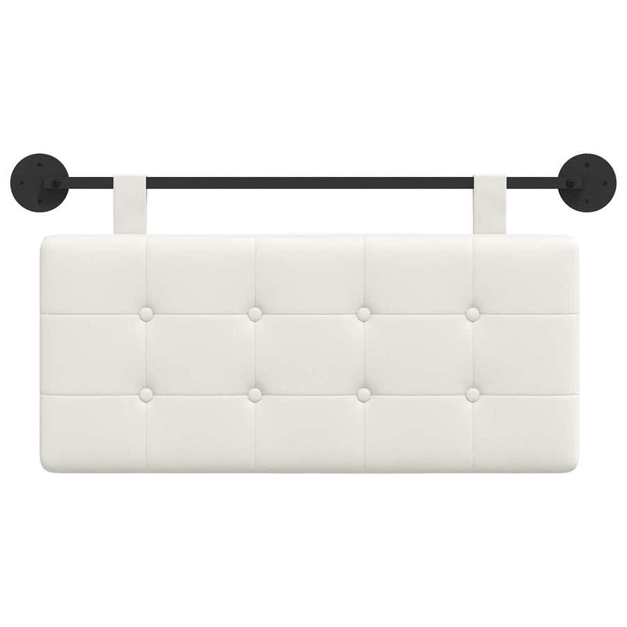 Hangend Hoofdeinde Wandgemonteerd Wit 100 x 55 x 5 cm Nep Leer
