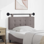 Hoofdeinde stof 100 cm taupe wandmontage