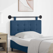 Hoofdeinde stof blauw 110x55x5 cm wandmontage