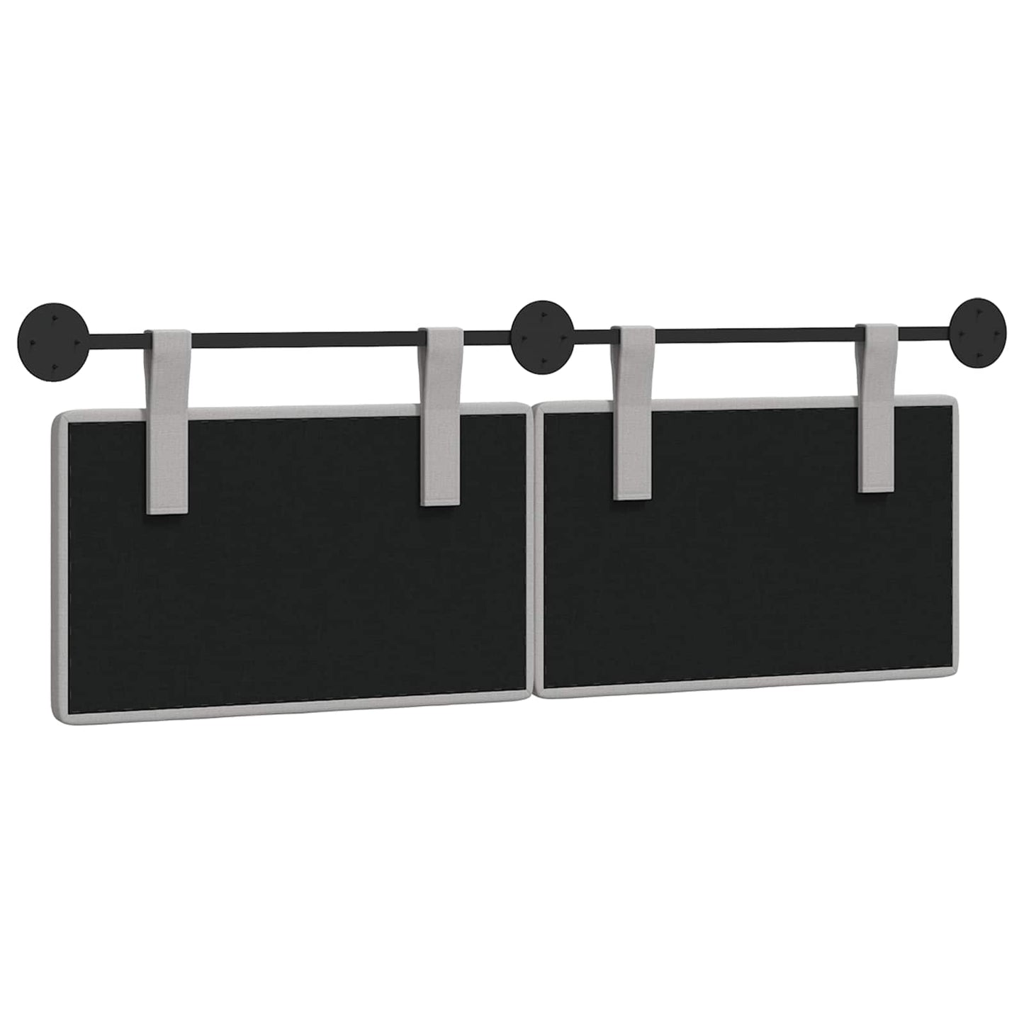 Hangend Hoofdeinde Wandgemonteerd Wolkengrijs 130 x 55 x 5 cm