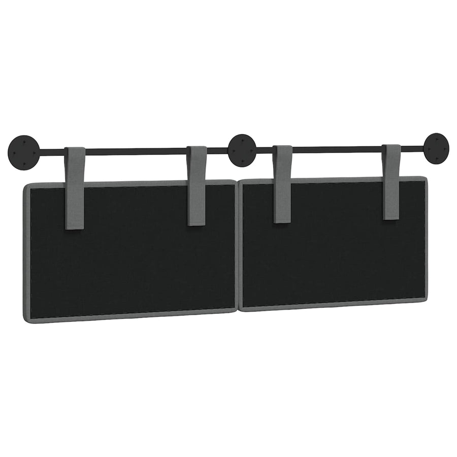 Hangend hoofdbord Donkergrijs Stof