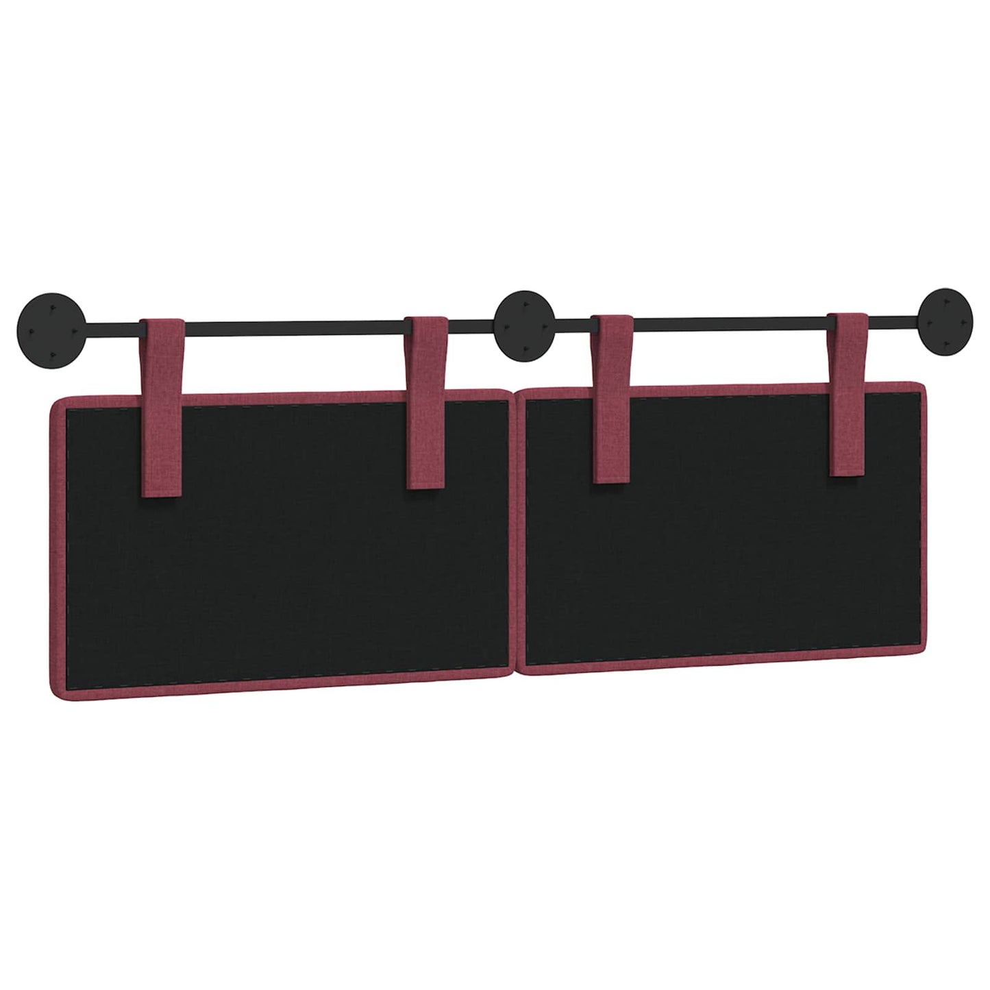 Hangend Hoofdeinde Wandgemonteerd Wijnrood 130 x 55 x 5 cm