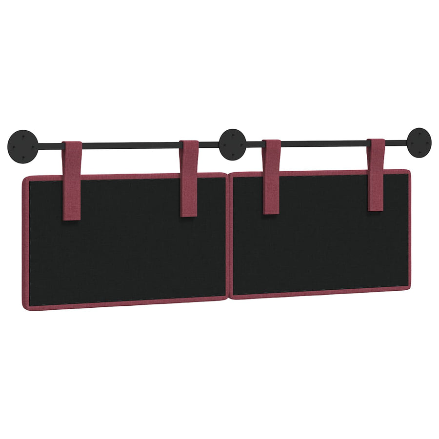 Hangend Hoofdeinde Wandgemonteerd Wijnrood 130 x 55 x 5 cm