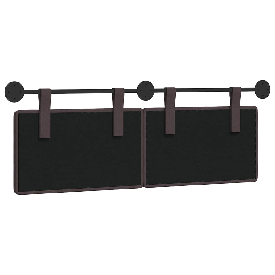 Hangend Hoofdeinde Wandgemonteerd Donkerbruin 130 x 55 x 5 cm