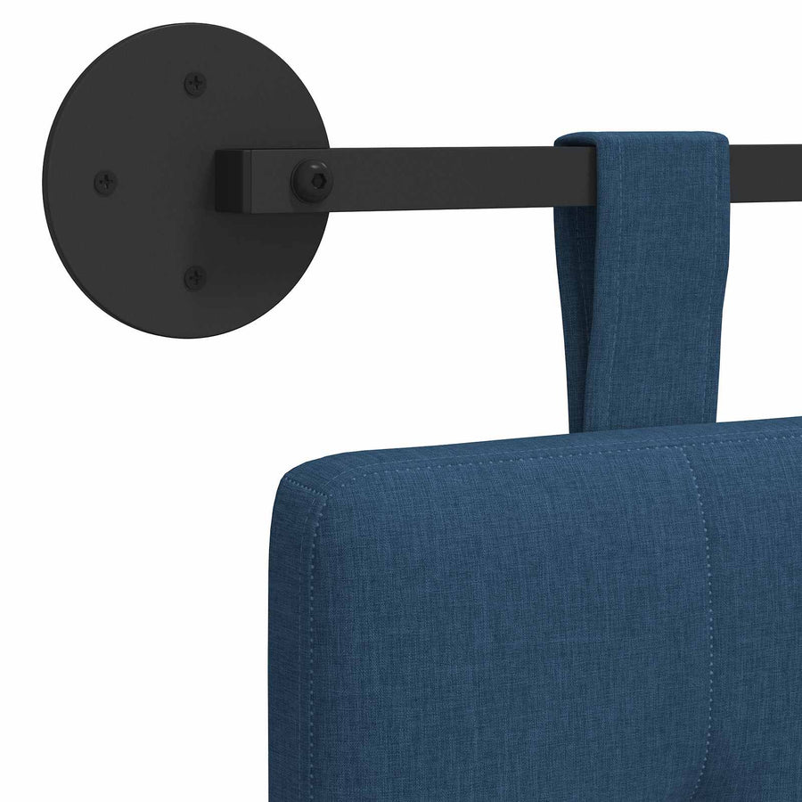 Hangend Hoofdeinde Wandgemonteerd Blauw 130 x 55 x 5 cm
