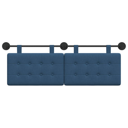 Hangend Hoofdeinde Wandgemonteerd Blauw 130 x 55 x 5 cm