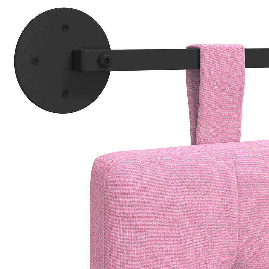 Hangend Hoofdeinde Wandgemonteerd Roze 130 x 55 x 5 cm