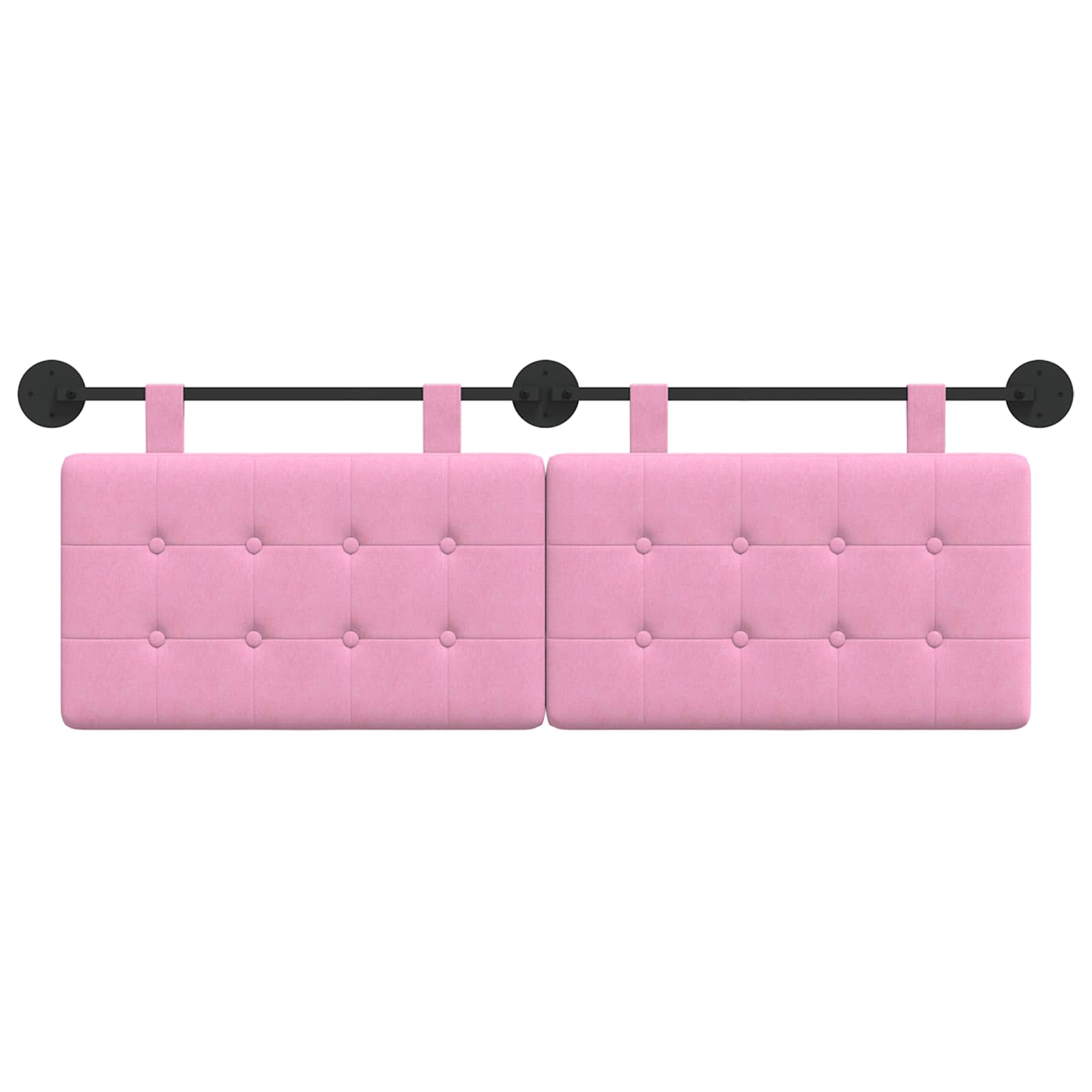 Hangend Hoofdeinde Wandgemonteerd Roze 130 x 55 x 5 cm