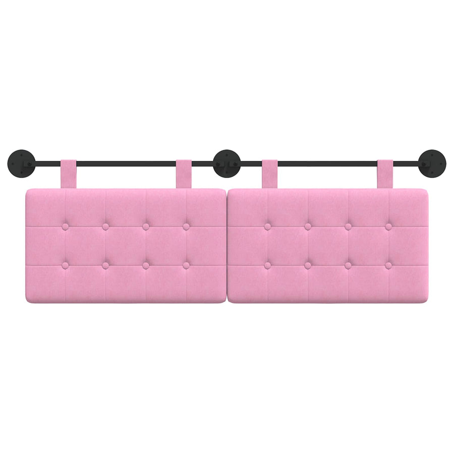 Hangend Hoofdeinde Wandgemonteerd Roze 130 x 55 x 5 cm