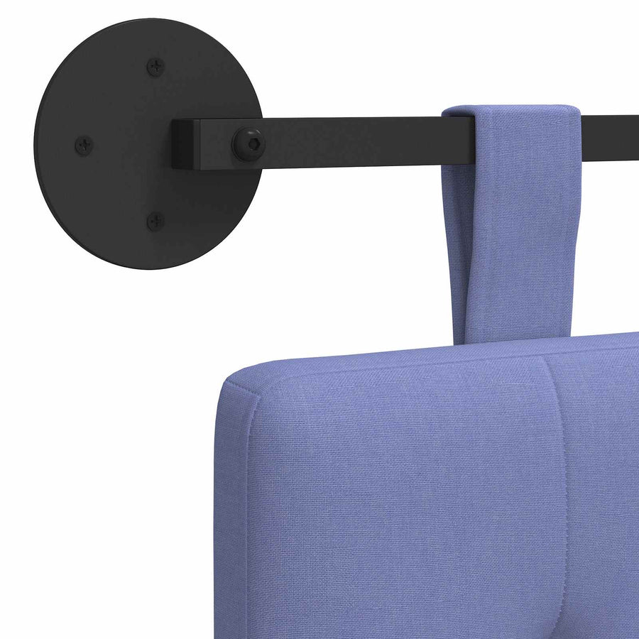 Hangend Hoofdeinde Wandgemonteerd Jeans Blauw 130 x 55 x 5 cm