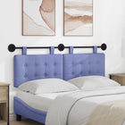 Hoofdeinde wandmontage jeans blauw 130x55x5 cm