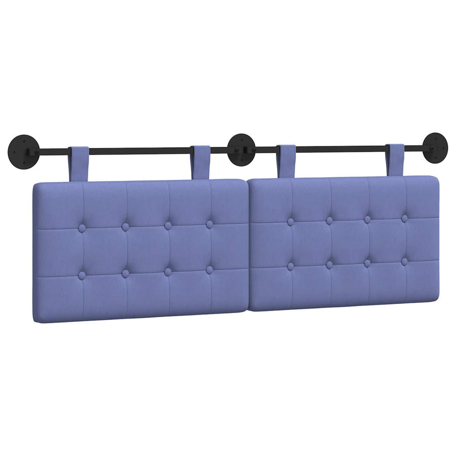 Hangend Hoofdeinde Wandgemonteerd Jeans Blauw 130 x 55 x 5 cm