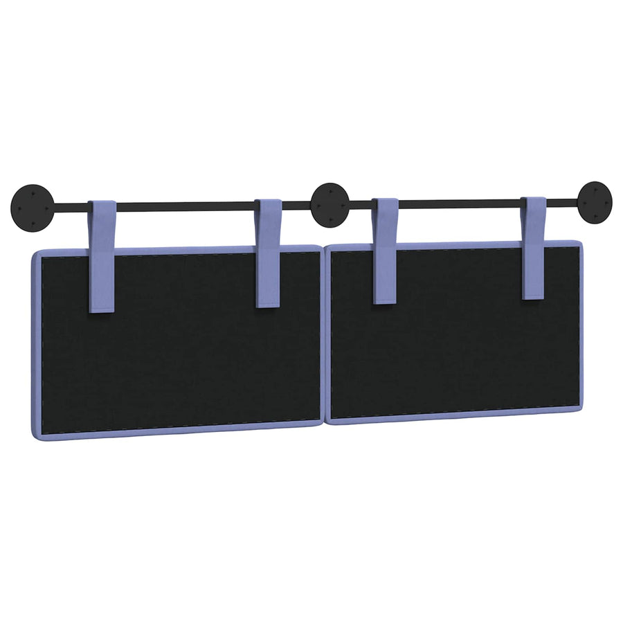 Hangend Hoofdeinde Wandgemonteerd Jeans Blauw 130 x 55 x 5 cm