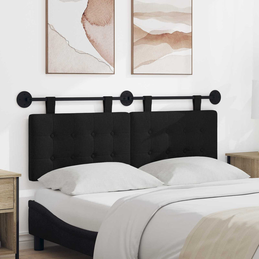 Hangend Hoofdeinde Wandgemonteerd Zwart 150 x 55 x 5 cm