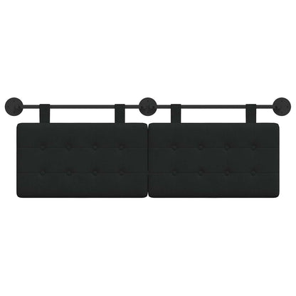 Hangend Hoofdeinde Wandgemonteerd Zwart 150 x 55 x 5 cm
