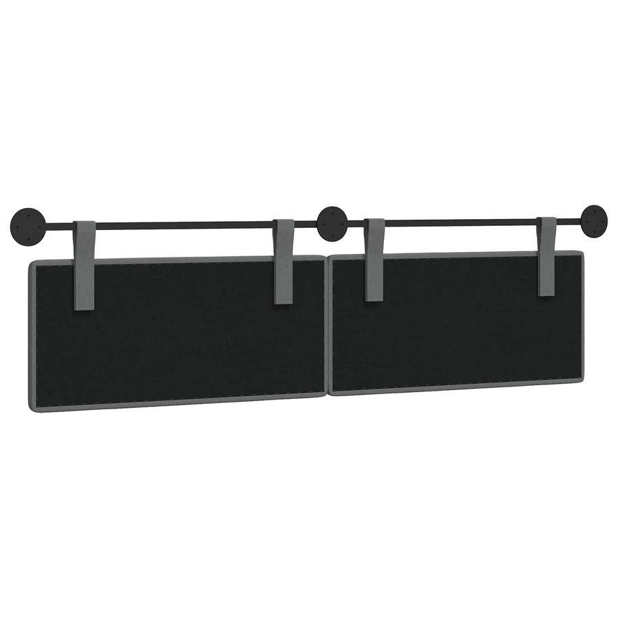 Hangend Hoofdeinde Donkergrijs 170 x 55 x 5 cm Stof