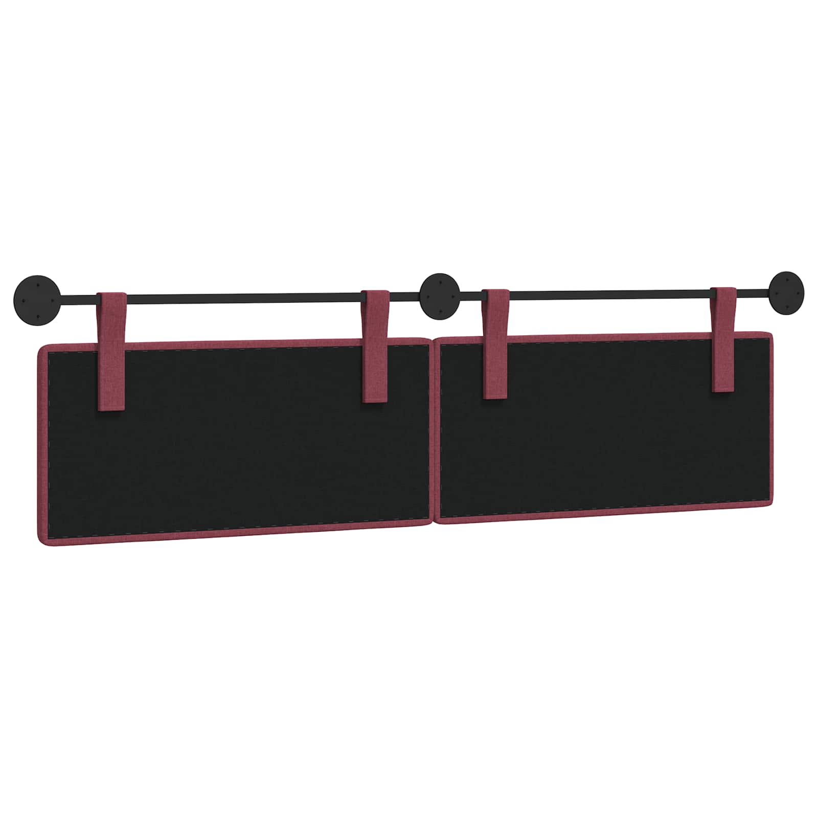 Hangend Hoofdeinde Wandgemonteerd Wijnrood 170 x 55 x 5 cm Stof