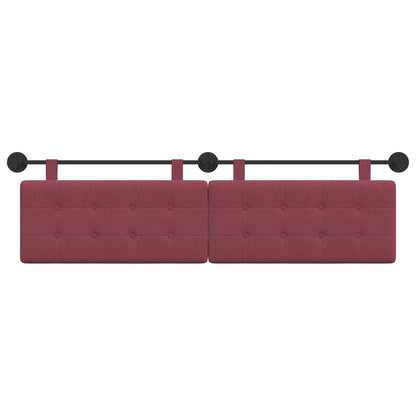 Hangend Hoofdeinde Wandgemonteerd Wijnrood 170 x 55 x 5 cm Stof