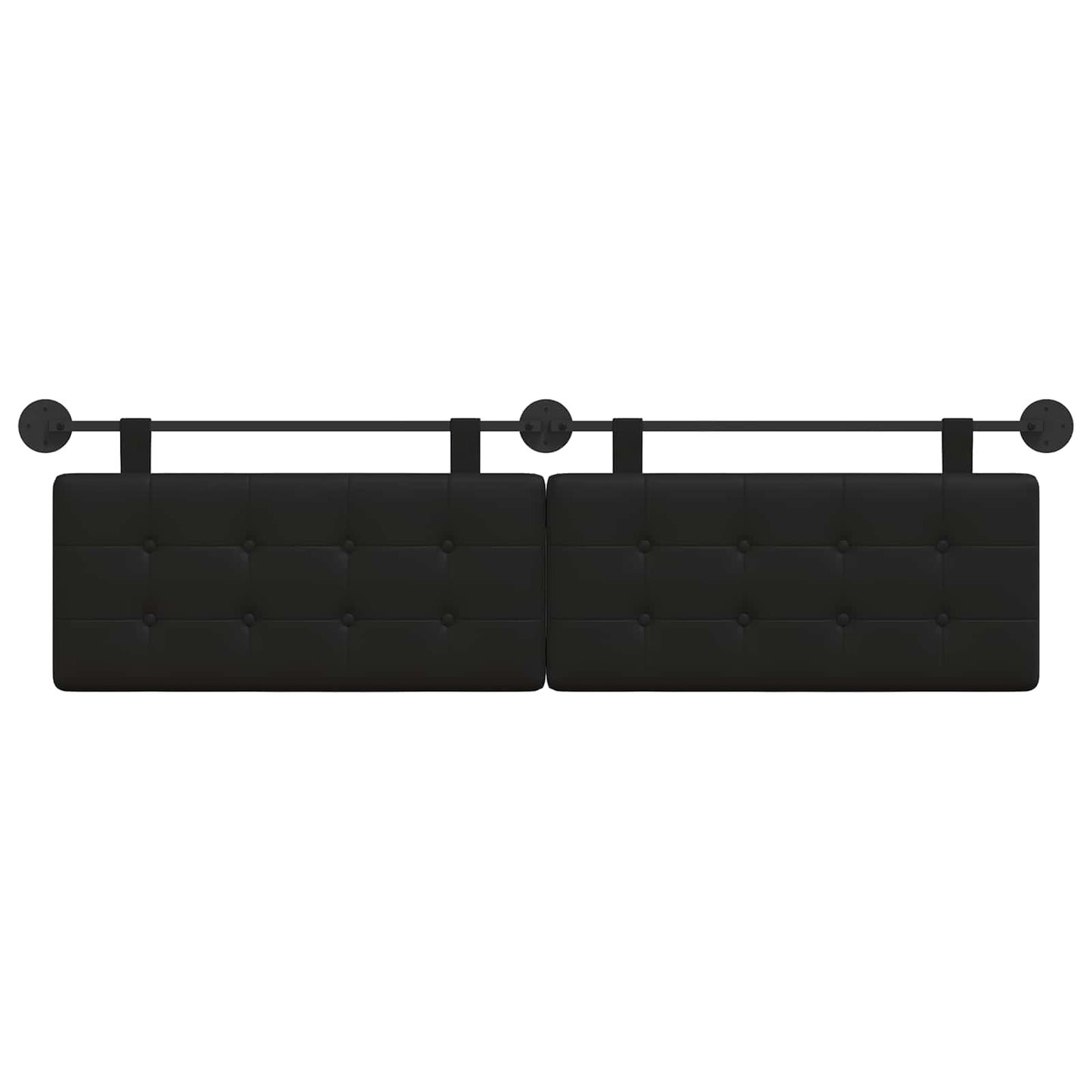 Hangend Hoofdeinde Zwart 170 x 55 x 5 cm Nep Leer