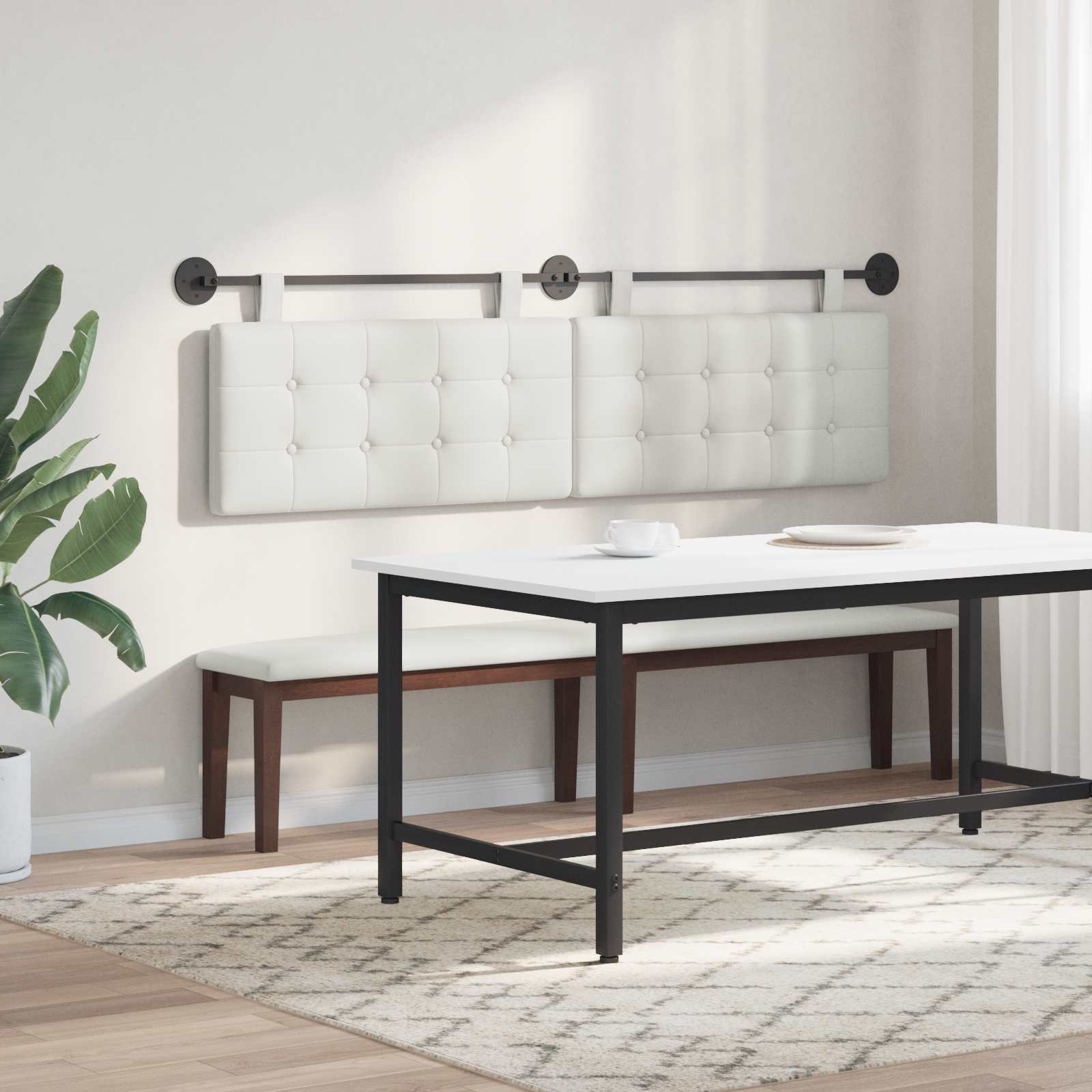 Hangend Hoofdeinde Wandgemonteerd Nep Leer 160 cm
