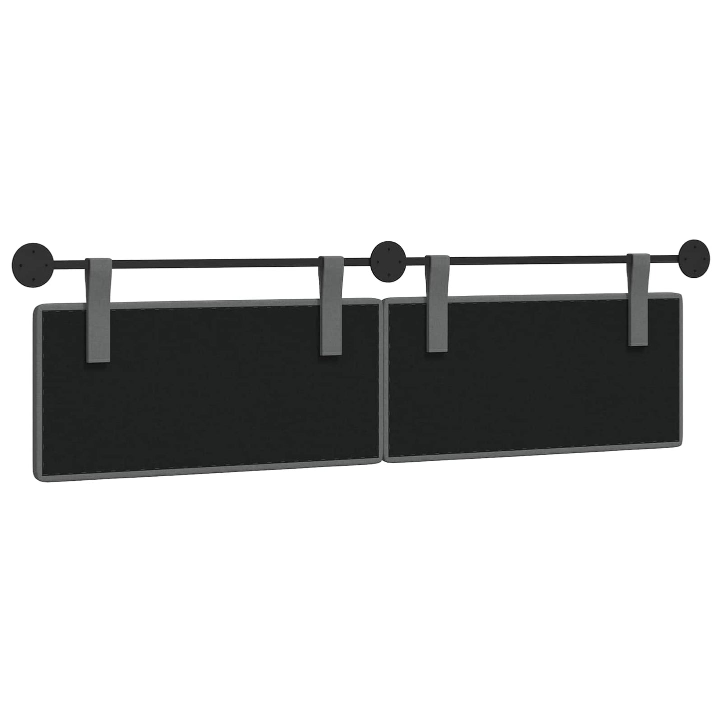 Hangend Hoofdeinde Donkergrijs 190 x 55 x 5 cm Stof
