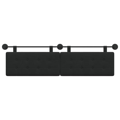 Hangend Hoofdeinde Wandgemonteerd Zwart 190 x 55 x 5 cm Stof