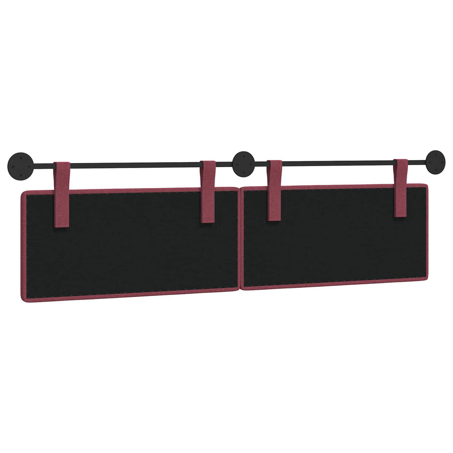 Hangend Hoofdeinde Wandgemonteerd Wijnrood 190 x 55 x 5 cm Stof